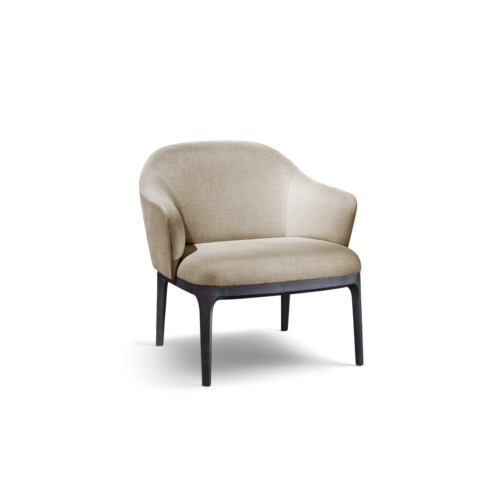 Manda XL lounge armchair is characterized by the measured proportions and delicate shape that confers a researched and elegant aesthetic.